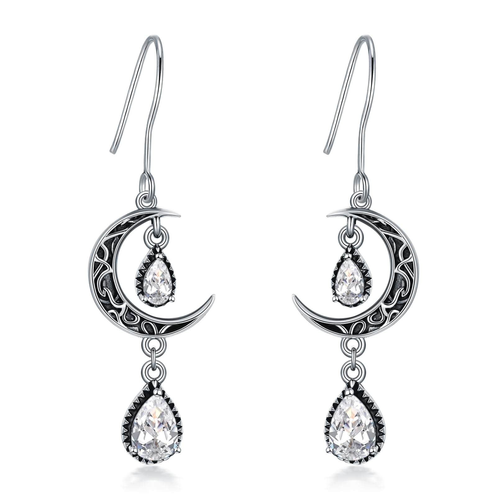 Bianco opale a forma di goccia orecchini in argento Sterling mini 4 mm