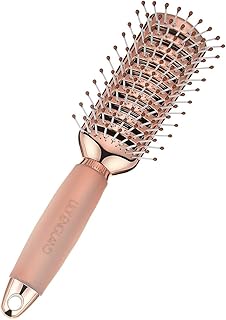 Sponsored Ad - Vent Hair Brush for Blow Drying, Detangling Hairbrush for Women - Vented Brush with Gel Handle - Rose Gold ...