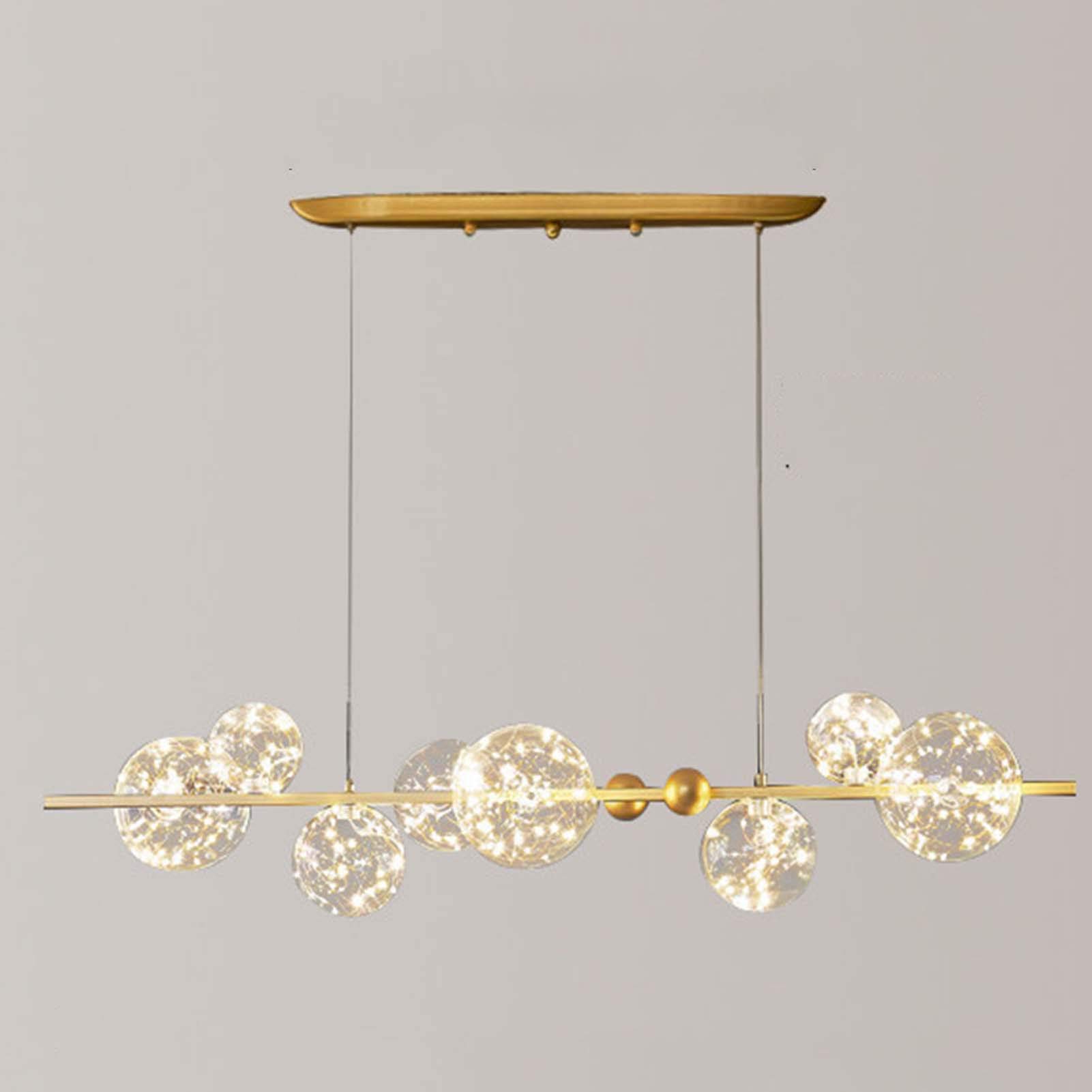 TRFAN LED Fixture Sputnik Chandelier Modern Gold Brushed Brass Mid Century During Light Semi Flush Mount Hanging Lamps for Dining Bedroom Kitchen-Golden. 8 Decoration