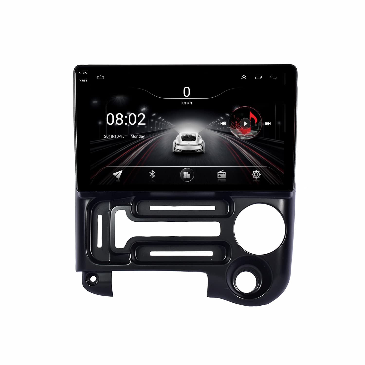 AUTO SNAP 9 Inch 22cm Touch Screen Android 12 Gorilla Glass IPS Display 2GB RAM/16 GB ROM GPS/Wi-Fi/Navigation/Steering Wheel Controls Mirror Link Compatible for Hyundai Old SANTRO XING 2005-2017