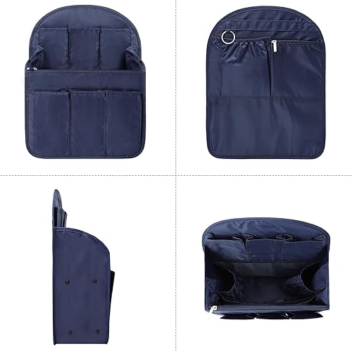 Miniatura 2 de Surblue Organizador de Mochila con Forro y Bolsillo Colgante para Viaje, Organizador de Bolso y Bandolera con Divisores de Alta Capacidad, Plegable