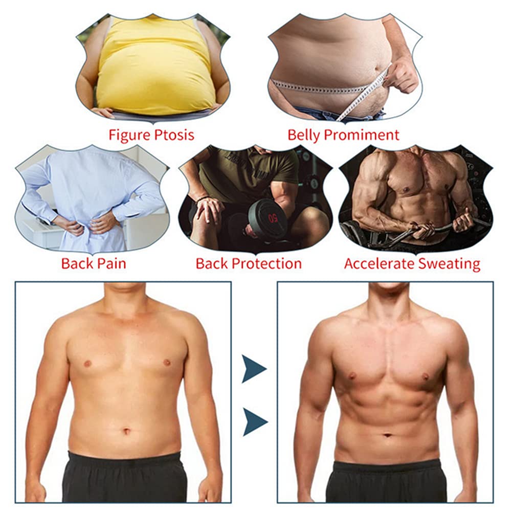Figurformendes Kompressions Bauchweg Unterhemd Body Shaper Tanktop figurformendes Sport Fitness Bodyshaper für Männer