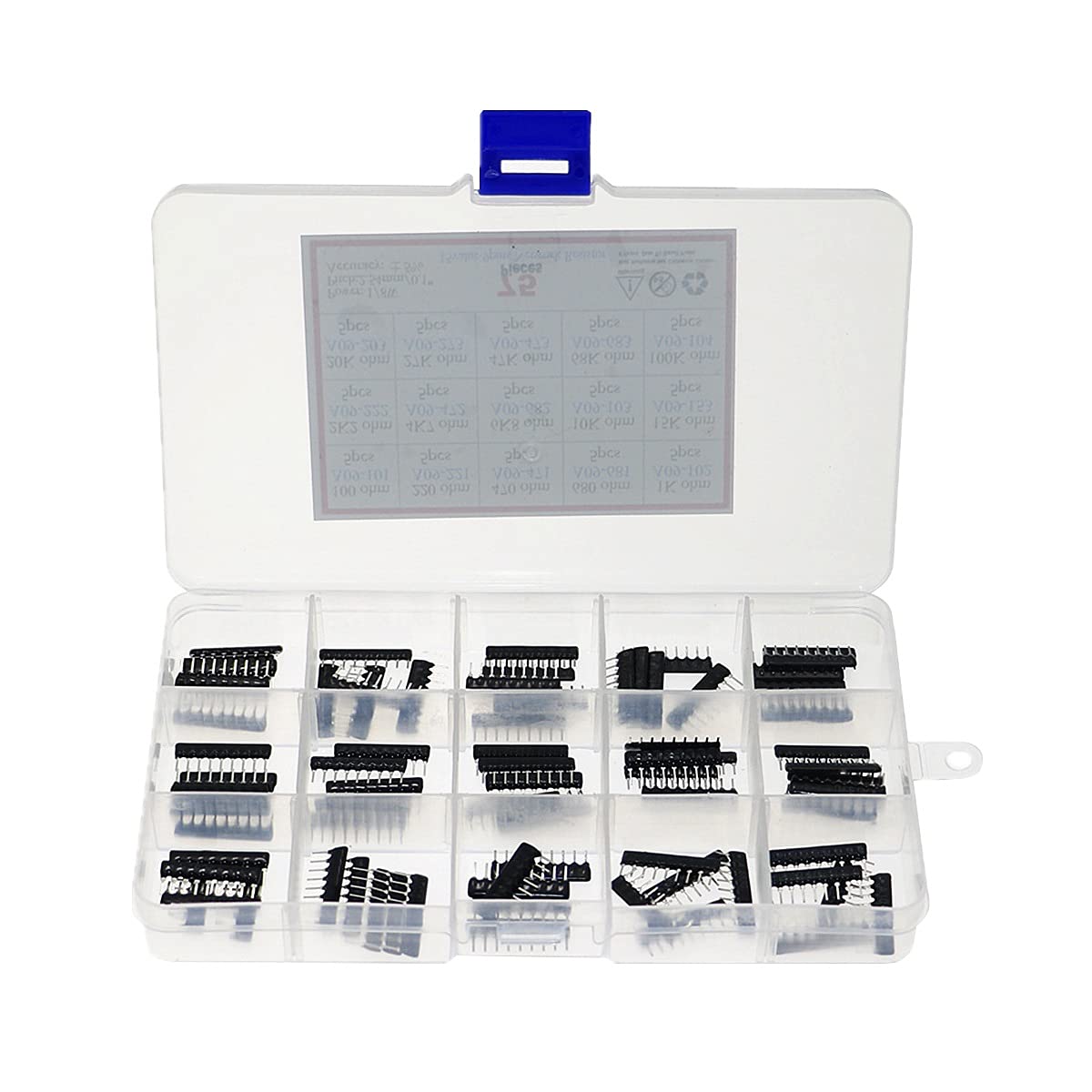 Kit résistance réseau 75pcs A09 pour projets électroniques DIY