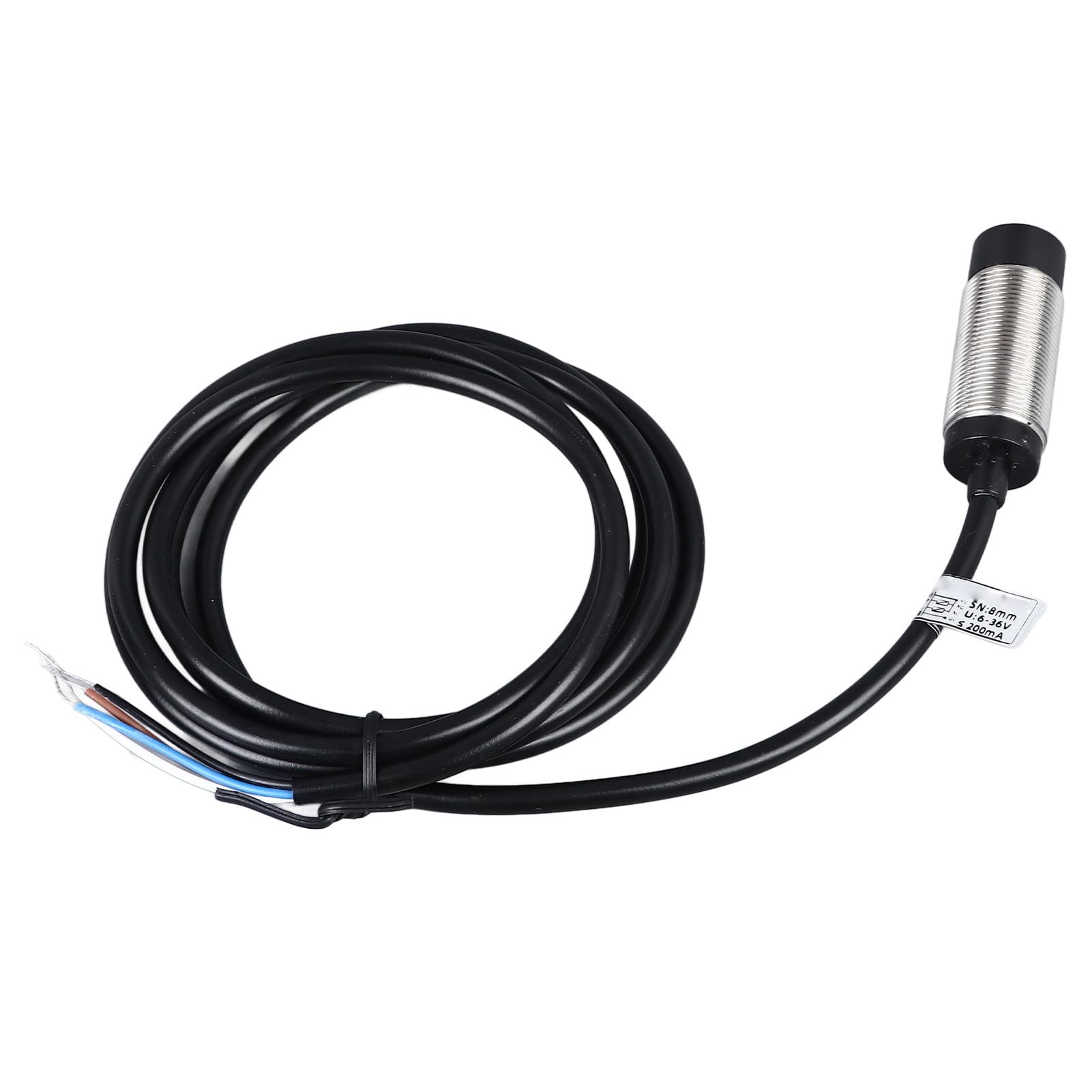 2 Pcs Inductive Proximity Sensor M18 DC 6-36V NPN NO NC 4 Wire Approach Sensor Switch 8mm Detecting Distance Proximity Sensor Switch for 3D Printer