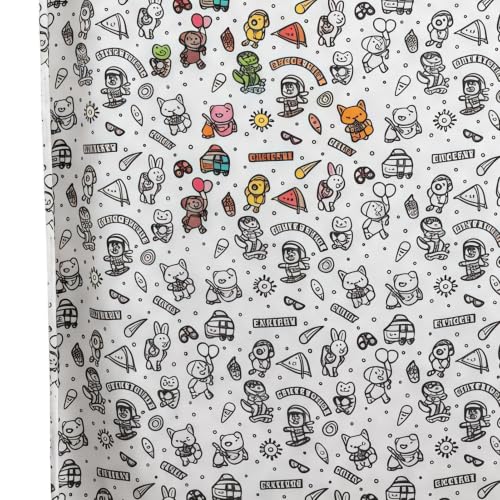 Couverture à colorier DIY avec 24 marqueurs pour lit et canapé