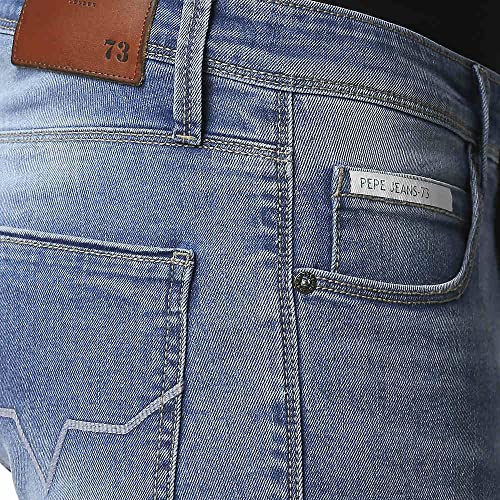 Image of Pepe Jeans Men's Vapour Slim Fit Mid Waist Lightly Washed Jeans