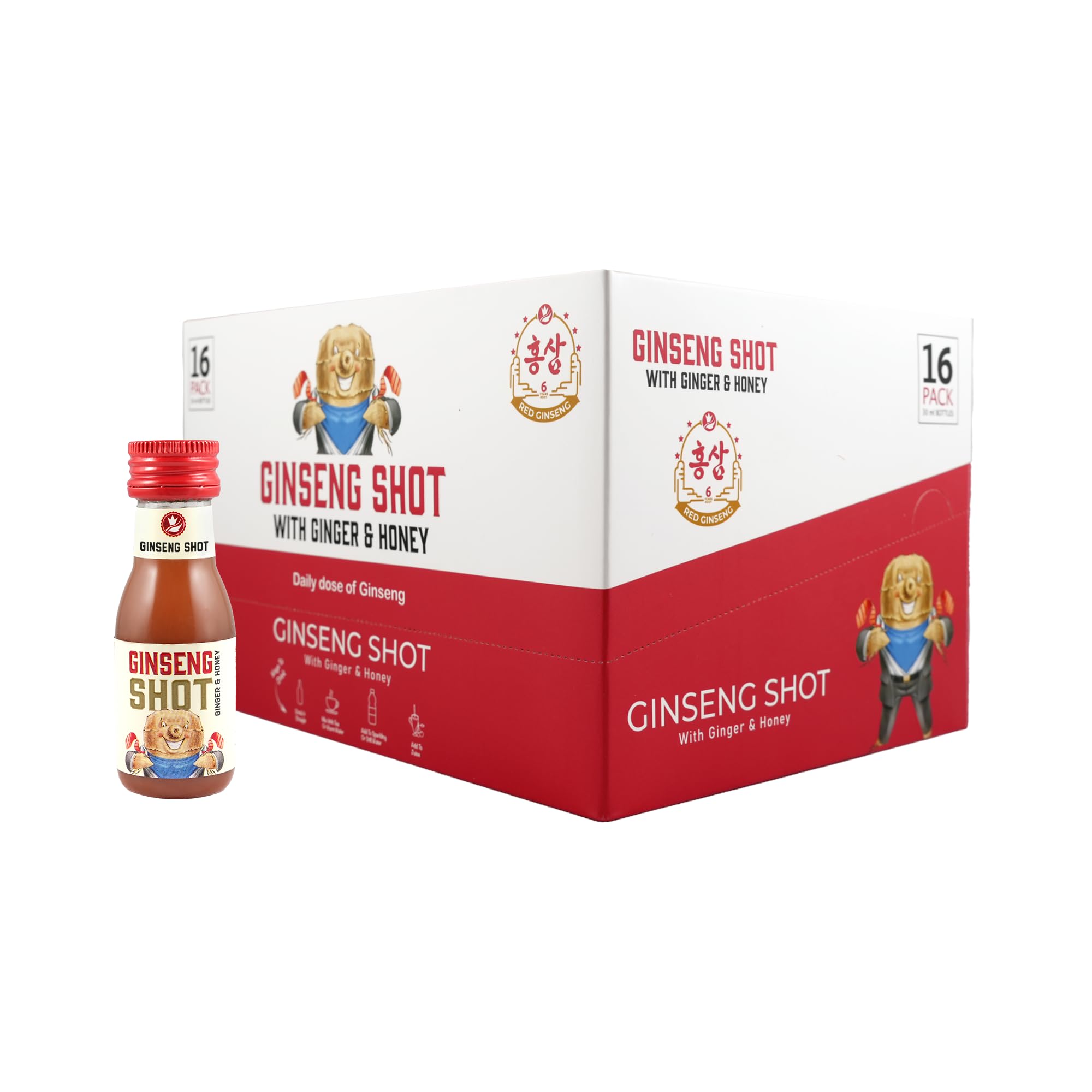 Ginseng Shot | Premium Ginger Beverage | Natural Ginseng With Ginger Honey Lemon Juice 30ml (16)