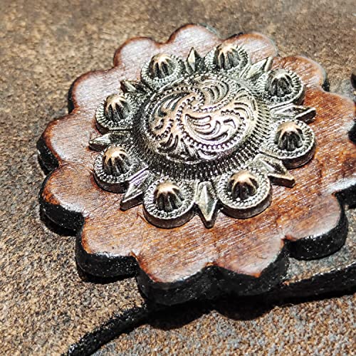 Deen, Enterprises Premium Leather Western Barrel Racing Horse Saddle Tack Size 14" To 16" Inch Seat Matching Headstall, Breast Collar, & Reins (16" Inches Seat, Rough Out) #TOP7