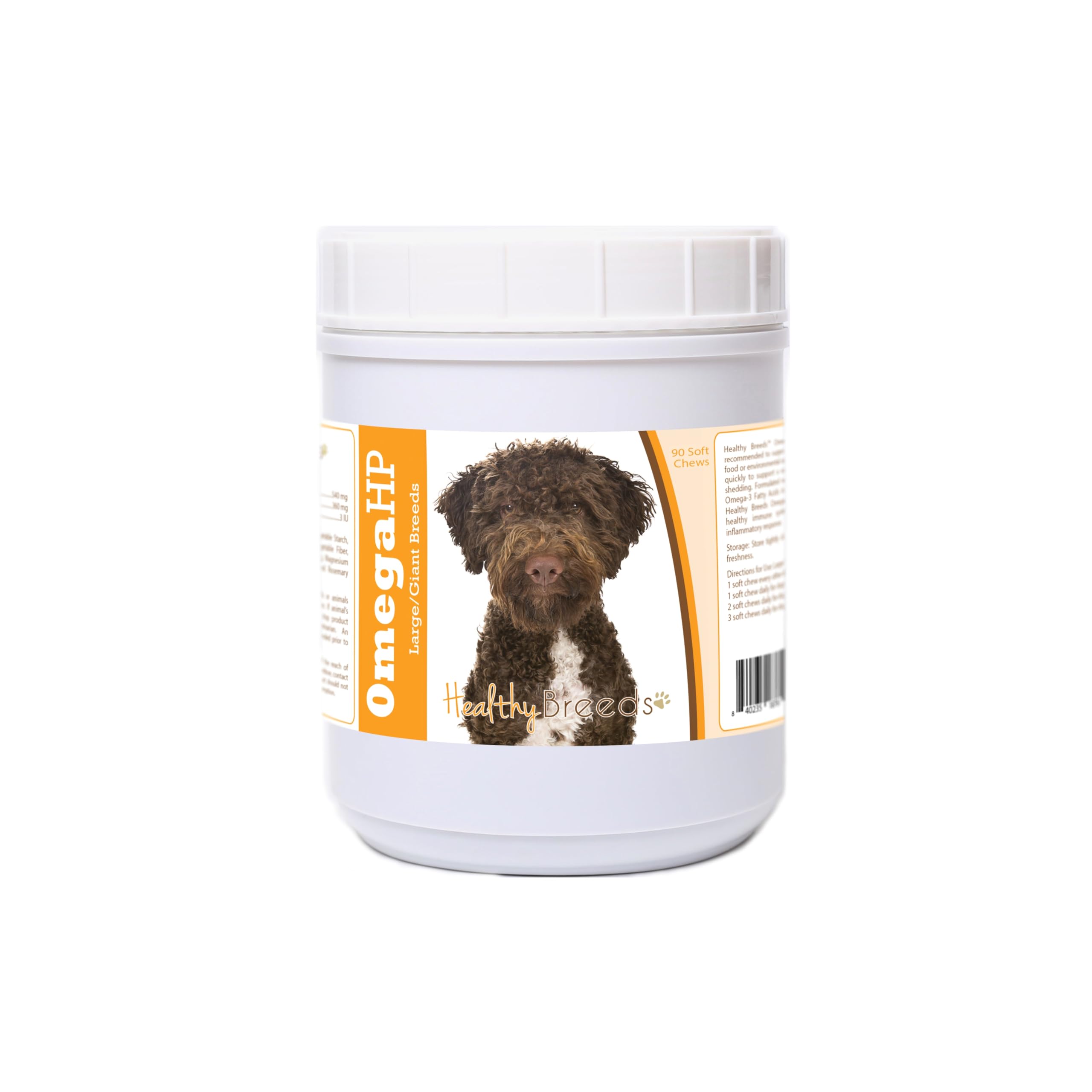 Healthy Breeds Lagotti Romagnoli Omega HP Fatty Acid Skin and Coat Support Soft Chews 90 Count
