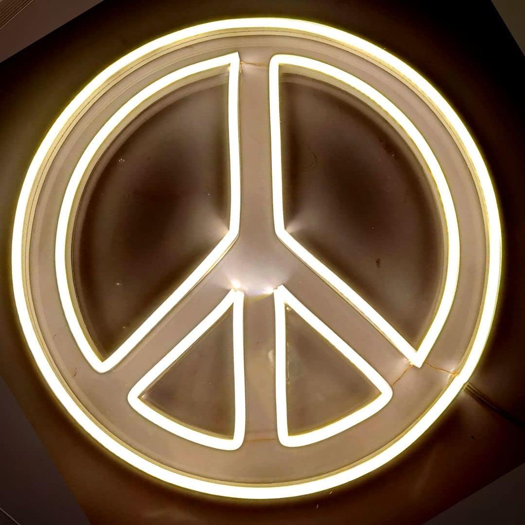 Zesta Peace Room Decor Lights Strip Light/Home Decor Lights for Living Room Decor/Bedroom Wall Decor/Gaming Room Accessories/Warm White Neon Lights for Wall (B0BTMTFFZC) Amazon Price History, Amazon Price Tracker