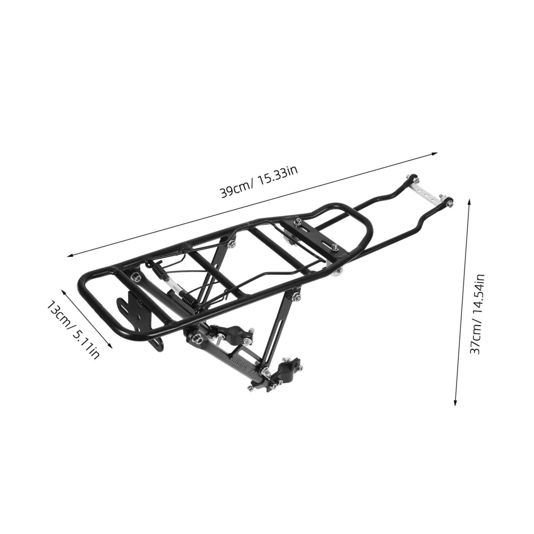 KOMBIUDA Multi Function Bike Carrier Rack Professional Rear Cargo Rack for Mountain Road Folding Bikes Simple Installation Reliable Design for Outdoor Cycling