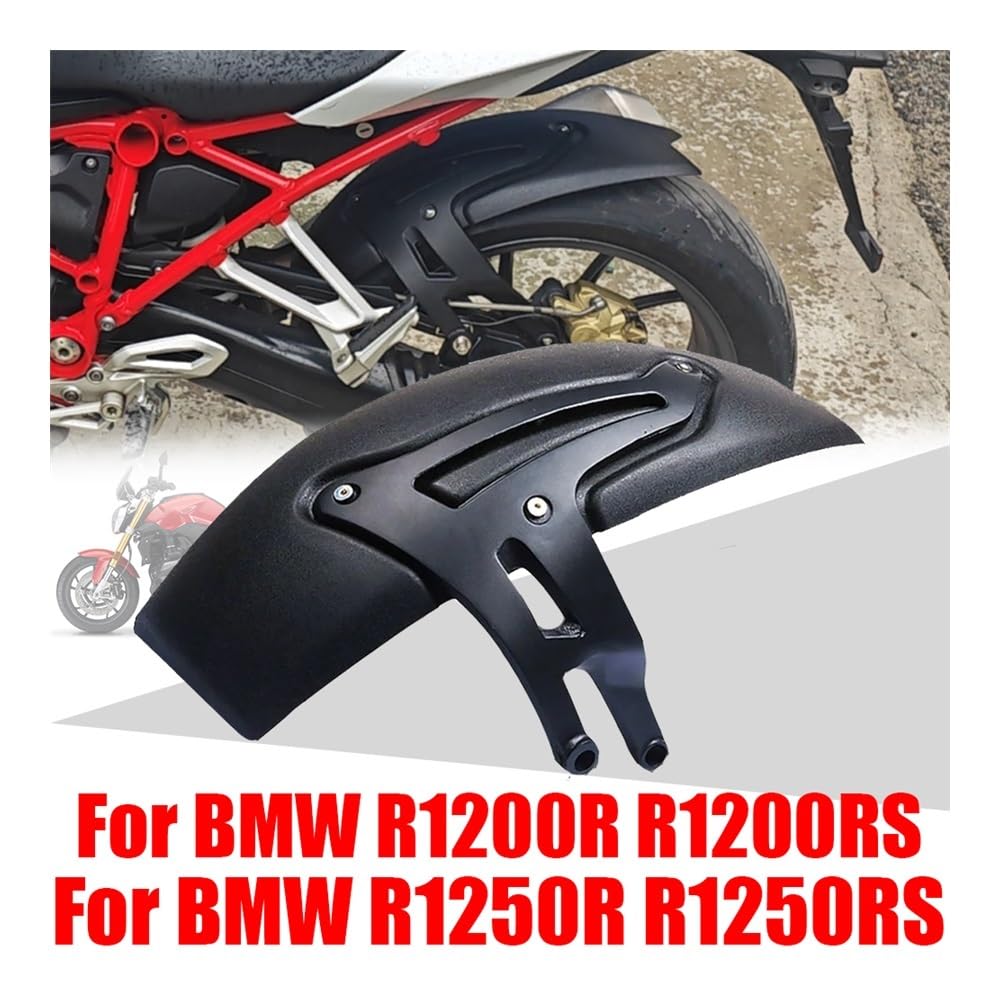 Kotflügel Hinten Schwarz Chrom für Motorrad R1200R R1250R R1200RS R1250RS R1250 R R1200 RR 1200 1250 RR 1200R Zubehör Hugger Splash Schutz