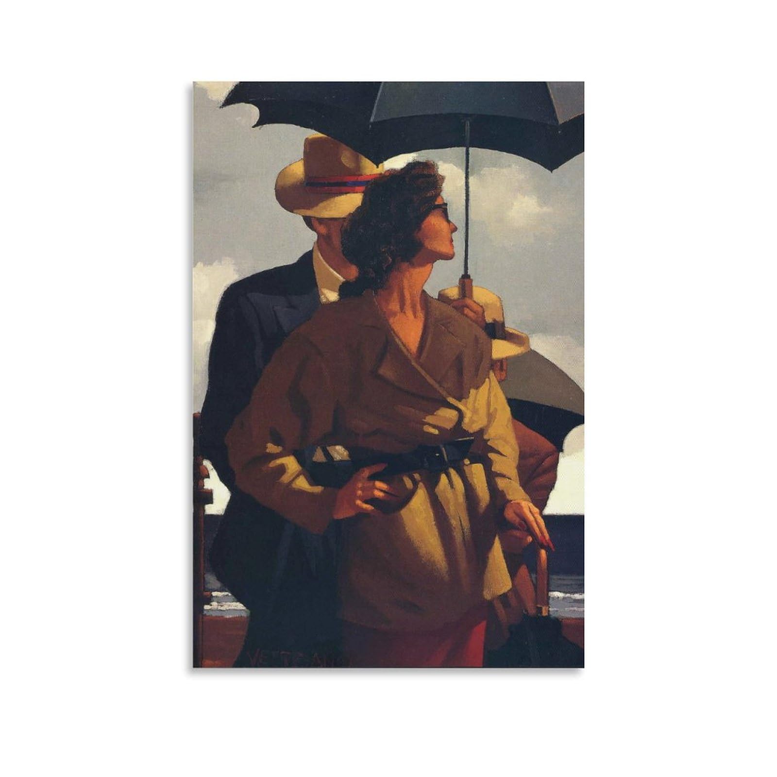 Right Time Right Place by jack_vettriano Wall Art Prints Poster Canvas Wall Art Poster Decorative Modern Home Print Picture Artworks Posters 24x36inch(60x90cm)