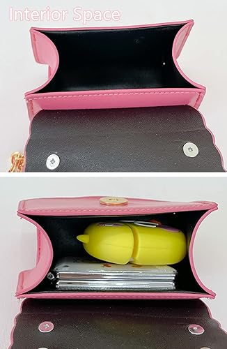 Miniatura 5 de Regalos para niñas pequeñas, lindo bolso cruzado para niños, bolso de mano para niños, bolso de mensajero con asa de cadena acrílica