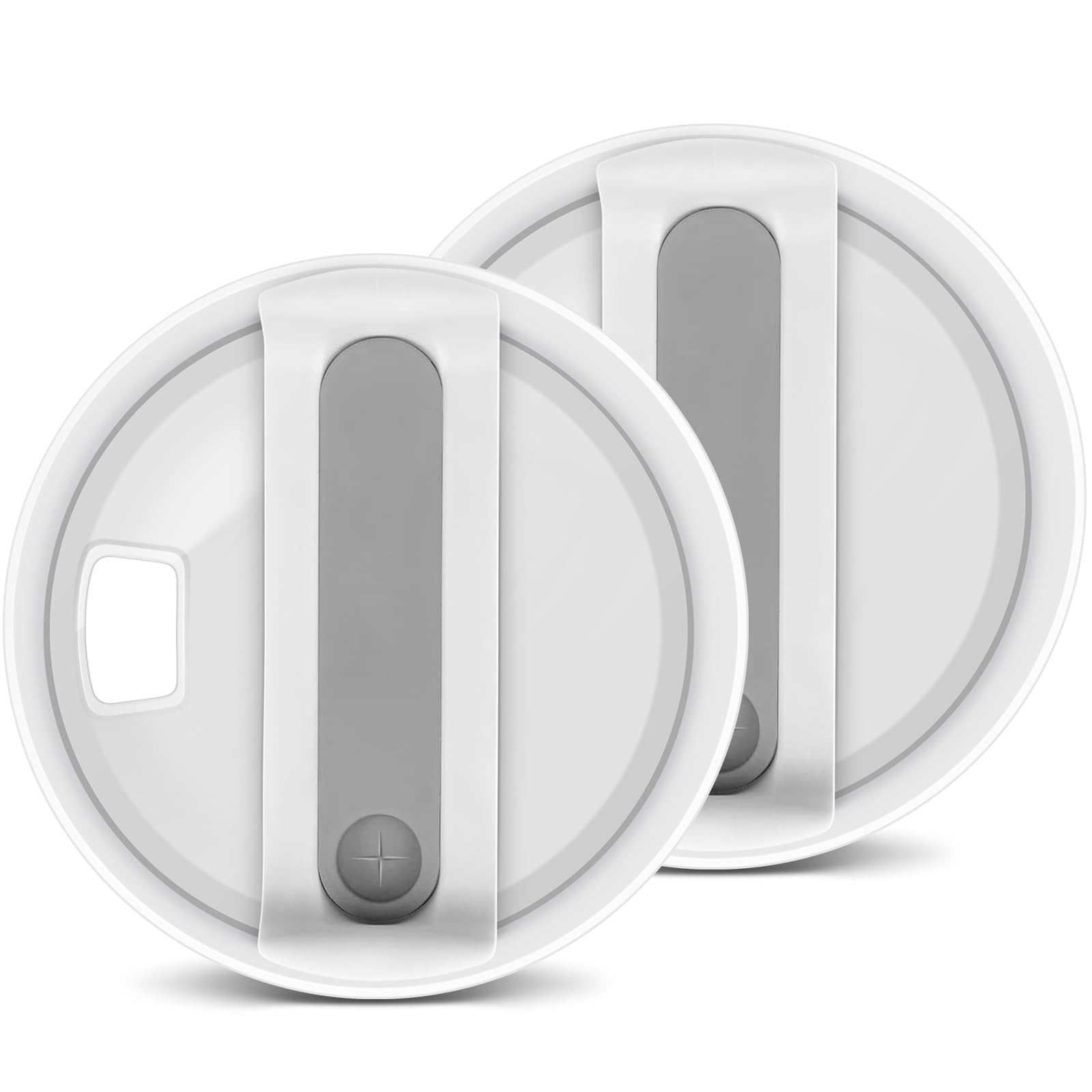 40 OZ Tumbler Lids Fit for Stanley Cup Tumbler Replacement Lid Spill Proof Resistant Cup Replacement Cover for Stanley 2 Pack (White)