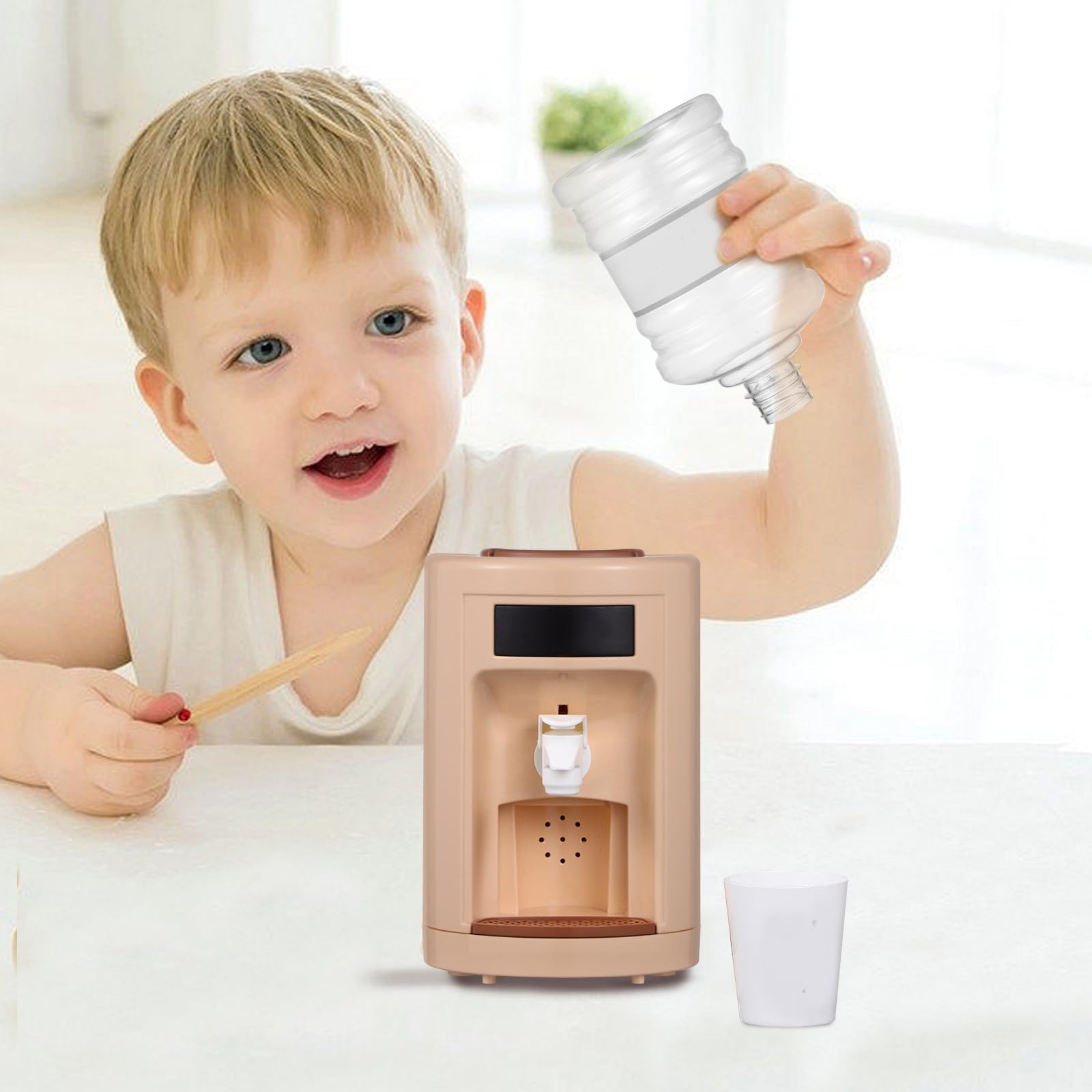 2 Piezas Dispensador de Agua en Miniatura de Plástico