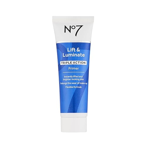 No7 Imprimación Lift & Luminate - Imprimación hidratante con niacimamida - Crea una base suave para aplicación de maquillaje e ilumina el brillo de