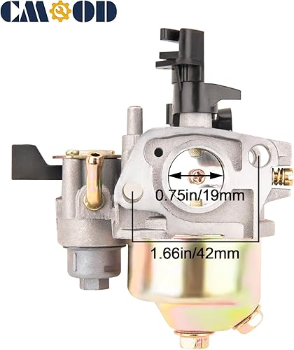 Miniatura 3 de Carburador GX160 GX200 compatible con Honda GX120 GX140 GX160 GX200 5HP 5.5HP 6.5 HP Motor Reemplaza 16100-ZH8-W61, con bobina de encendido y