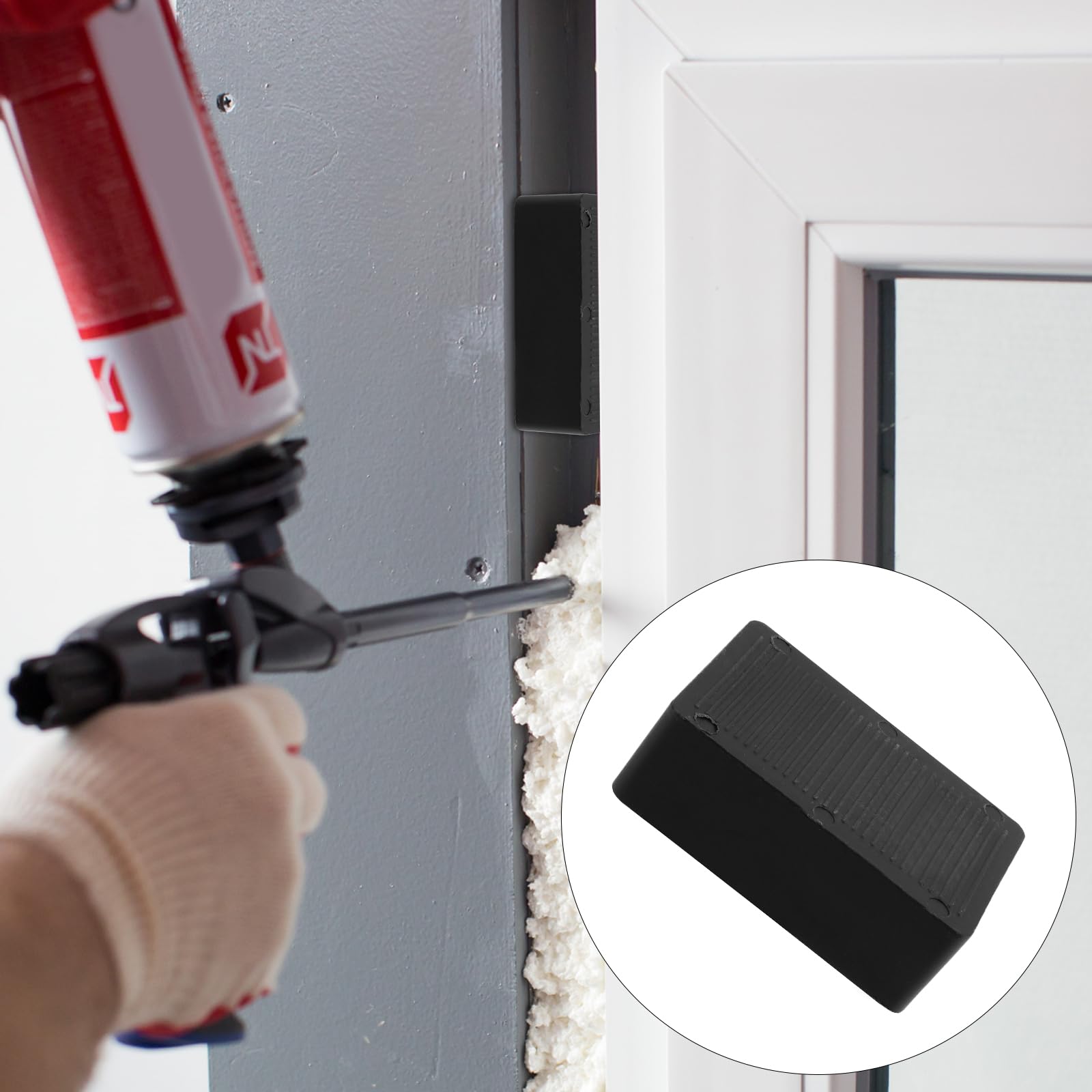 Zestaw 120 sztuk 40 x 60 mm podk?adek z tworzywa sztucznego, 2-20 mm, podk?adki dystansowe z tworzywa sztucznego, p?ytki dystansowe do monta?u na oknie, drzwiach, 6 grubo?ci i kolorów