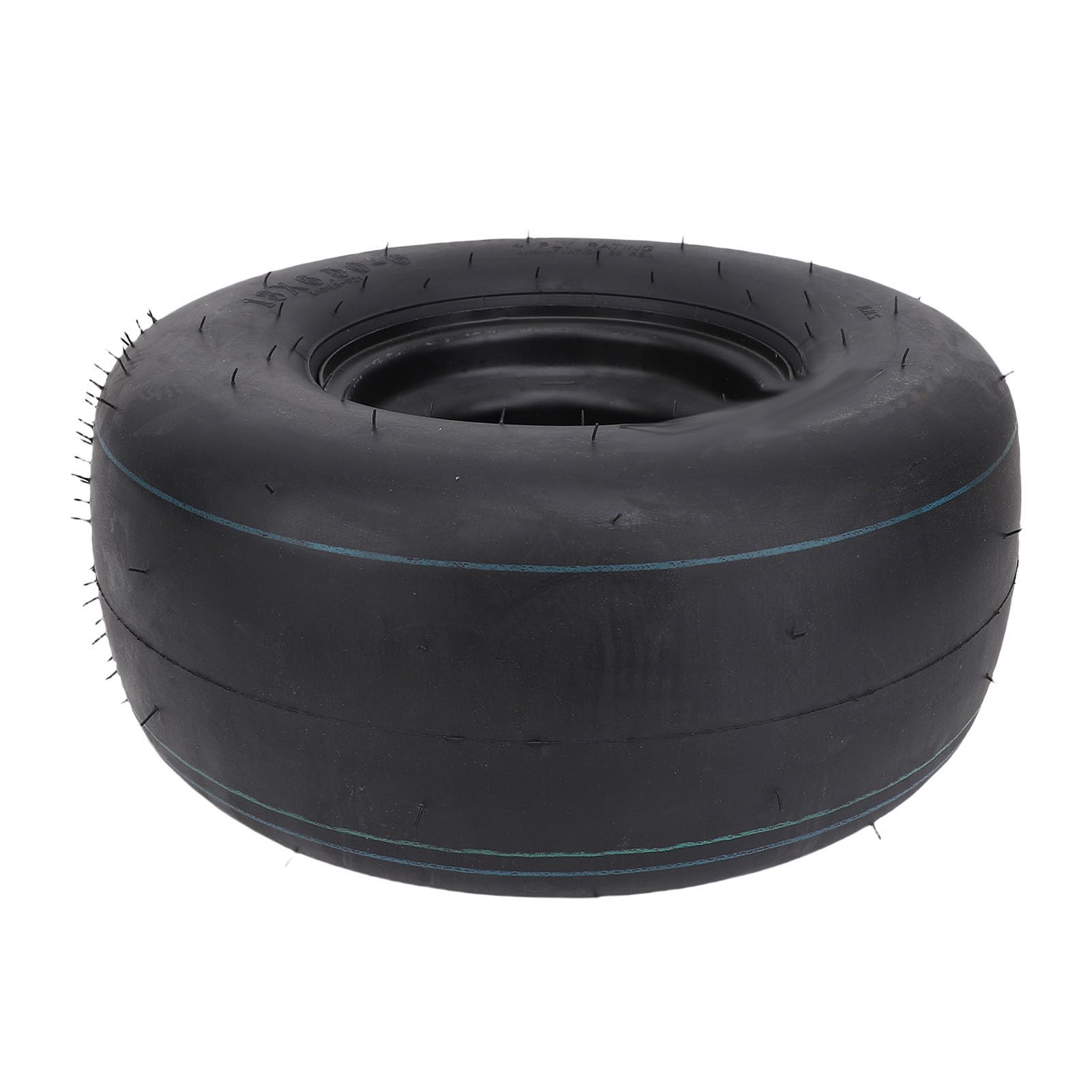 Tbest Rueda de Neumático 13x6 50 6 a Prueba de Pinchazos sin Cámara con Llanta Resistente para Todo Terreno para Tractor de Jardín Cortacésped ATV UTV Quad Go Kart Cart Negro