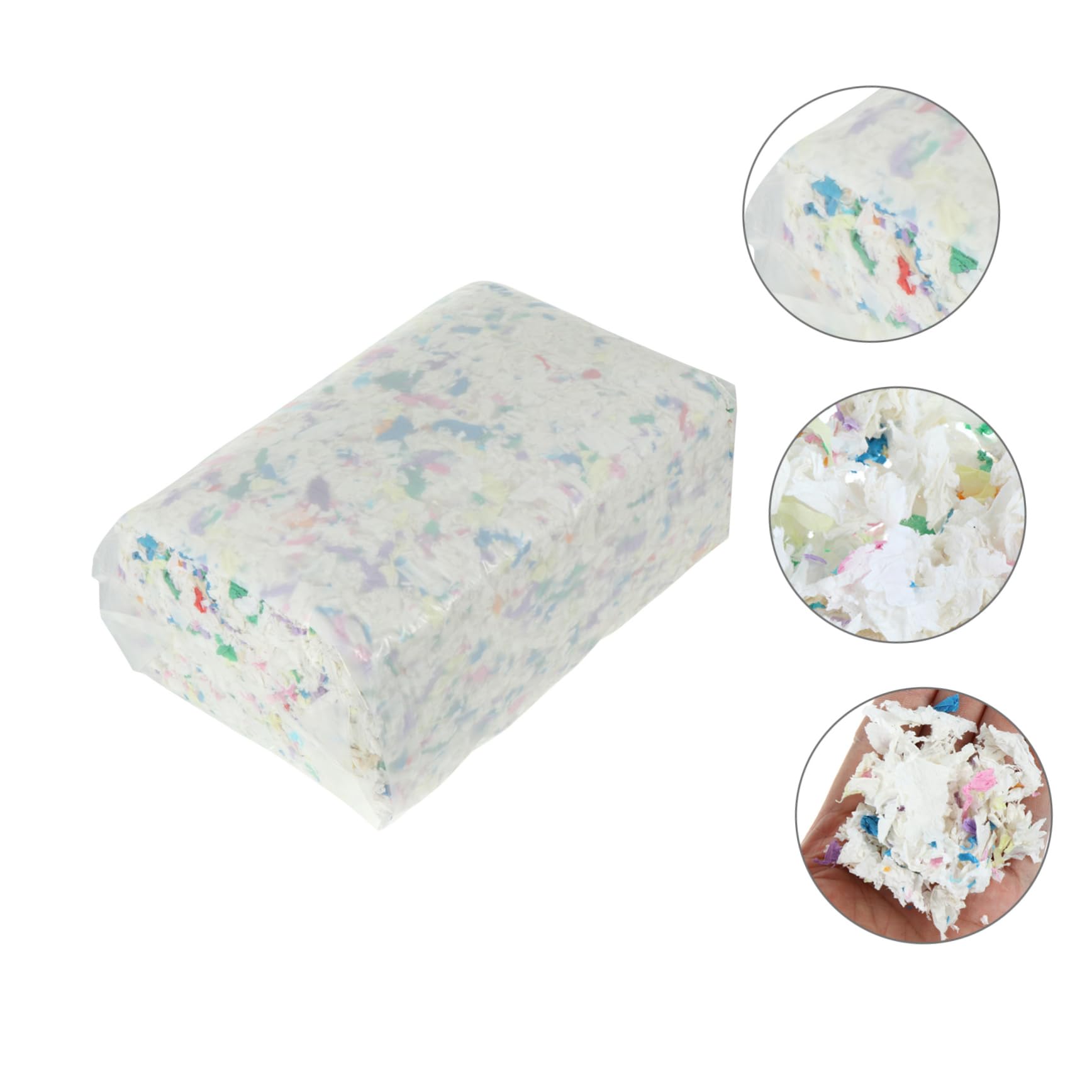ibasenice Hamsterkäfig 1 Beutel Super Saugfähig Papier Einstreu 450g