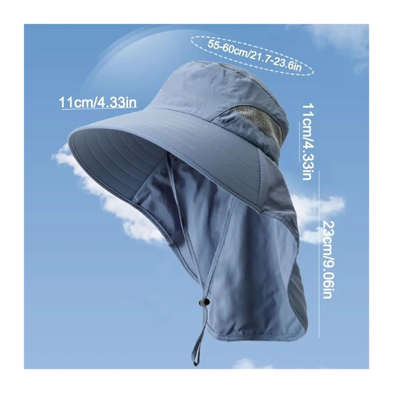 Générique Chapeau de pêcheur châle décontracté, séchage Rapide, réglable, Large Bord, Respirant