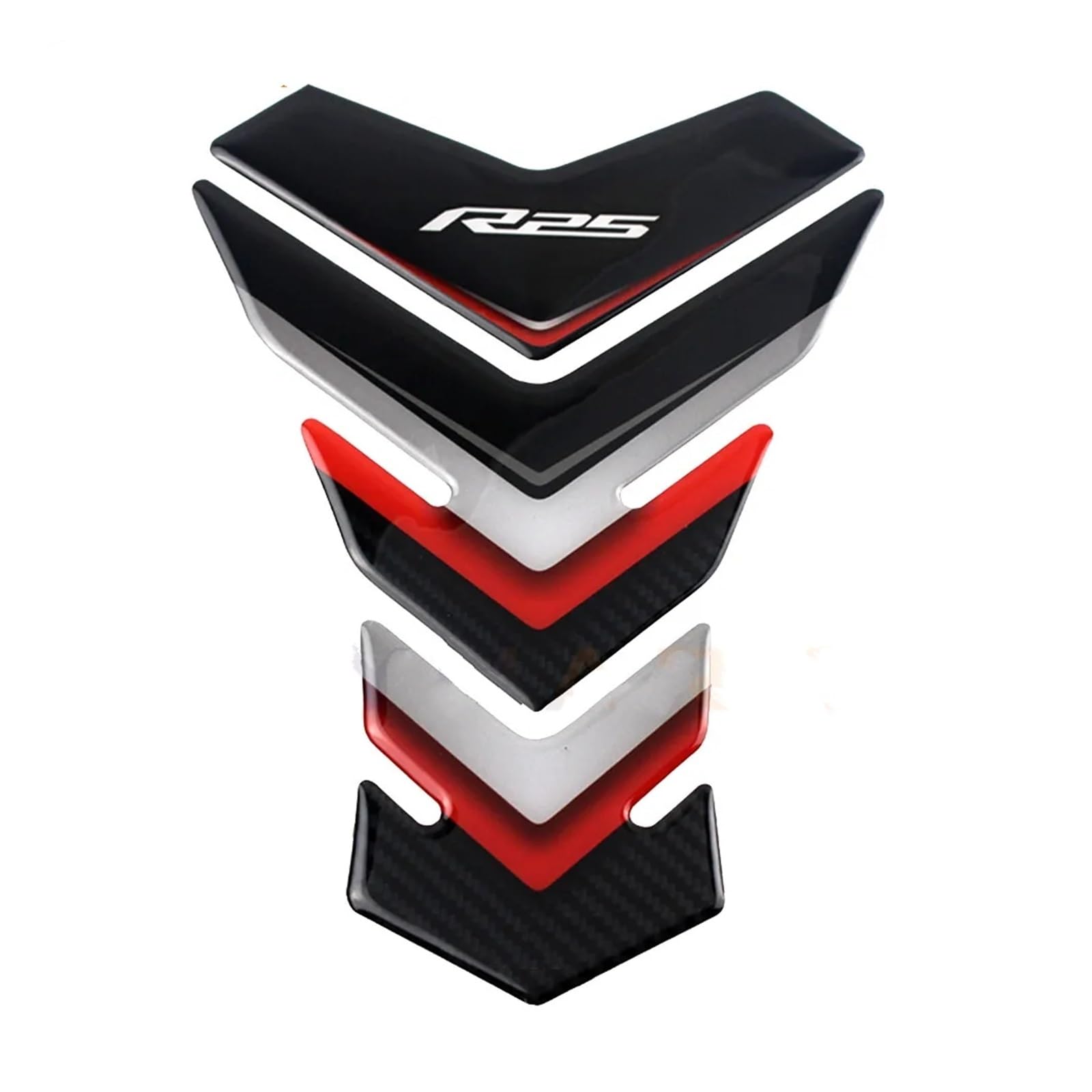 for for YZF-R25 YZFR25 MotorcycleFuel Tank Pad Fuel Tank Protection Sticker Decal(2 Red)