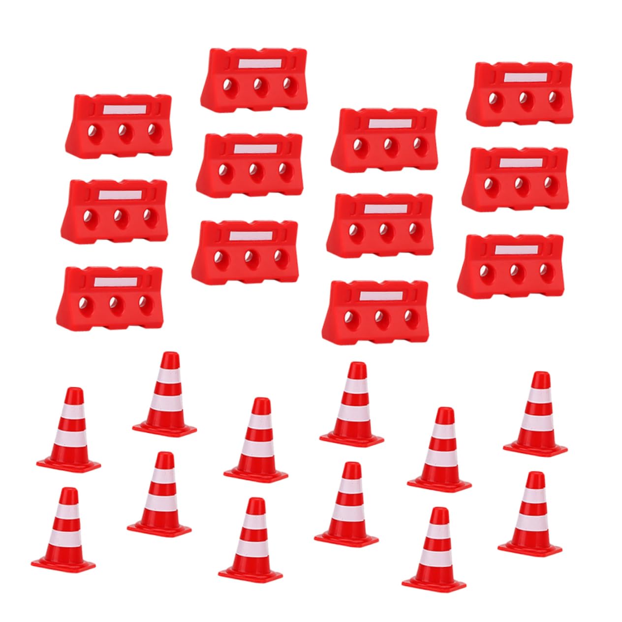 YARNOW 36pcs Mini Construction Barricade Traffic Sign Toy Simulation Road Sign Kids Educational Toys Roadblock Model