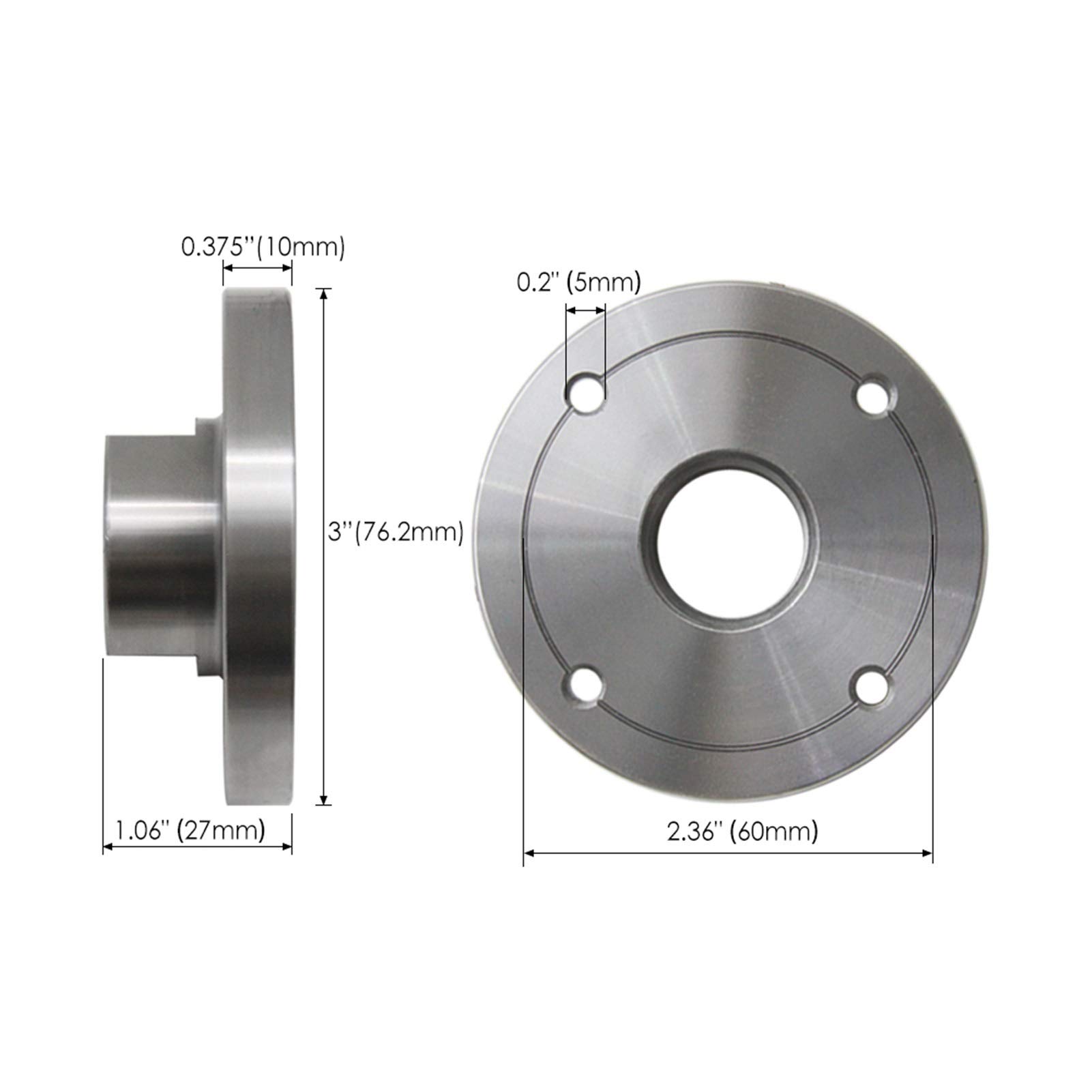 Plato frontal for torno de madera, mandril plato for manual 2 a 6 pulgadas diámetro con roscas varios tamaños (150 mm M18 x,5)(150mm M33x3.5)