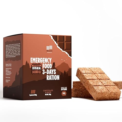 Suministro de alimentos de emergencia 3 días 72 horas Barras de galletas de chocolate MRE Meals Kit de supervivencia militar 2024 - 20 años de vida
