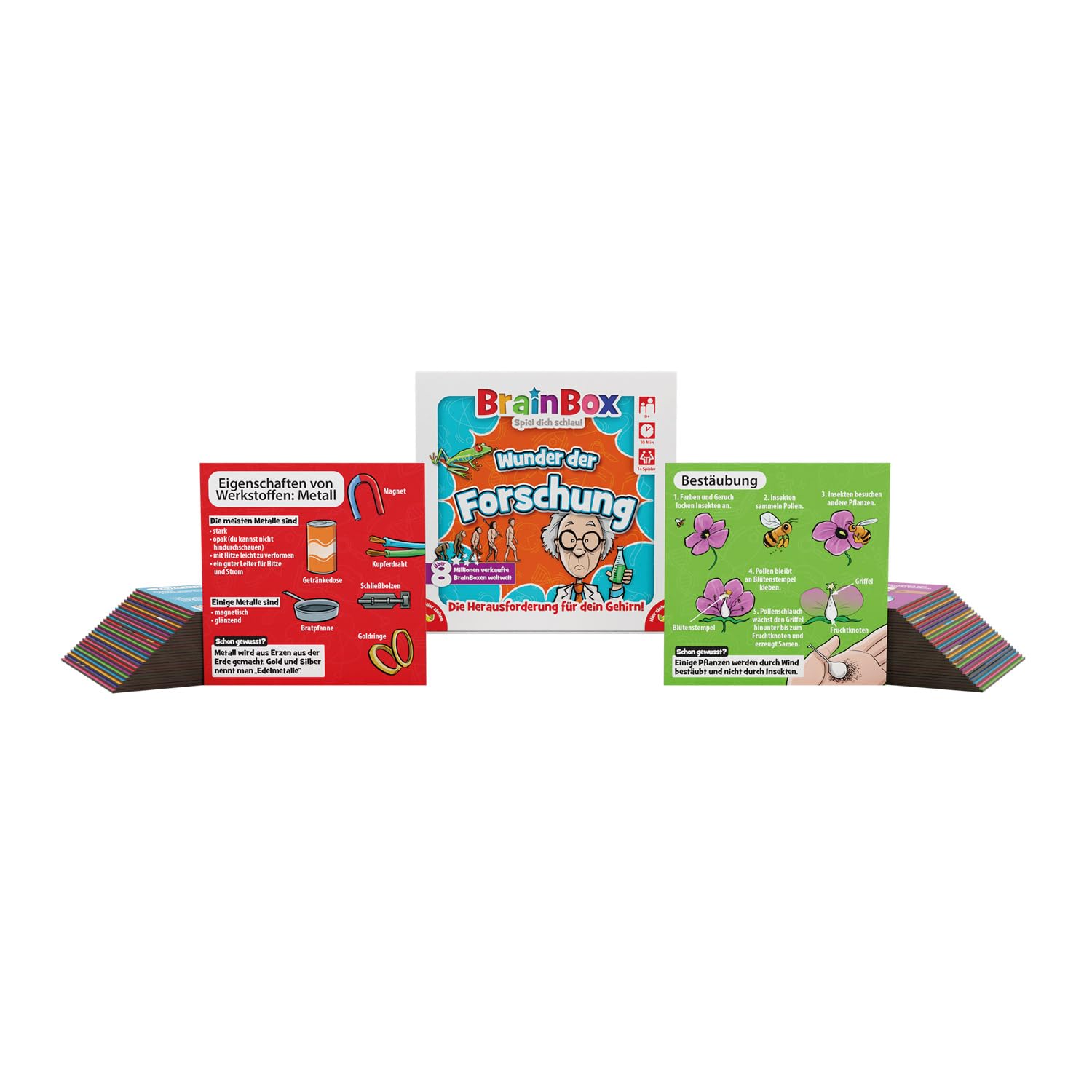 BrainBox 2094943 – Gioco Da Tavolo Educativo Per Bambini Da 8 Anni In Su, 440 Domande Su Scienza E Ricerca - 3