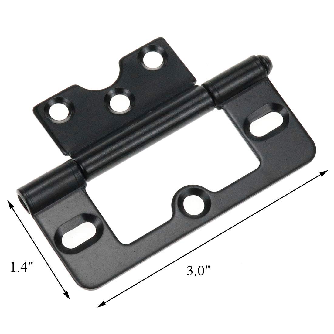 Coshar 6-Pack Flat Black Door Hinges -2 Coshar 6-Pack Flat Black Door Hinges -2