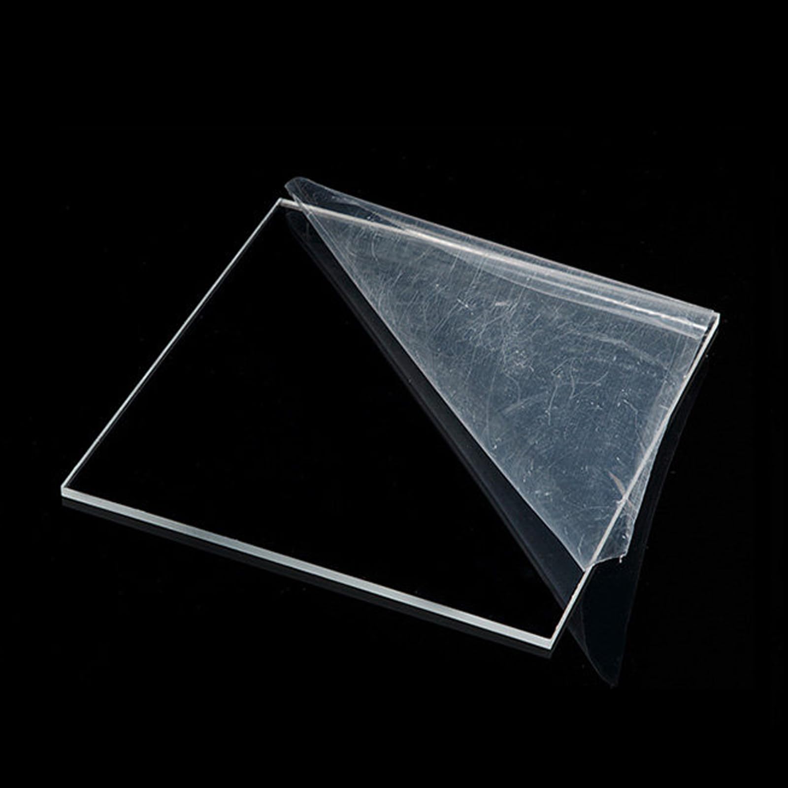 WOFDALY 6mm Clear Acrylic Sheet for Home Office Retail Display Craft Projects Engraving Cutting Decoration Protective Panel and Photo Frame Use