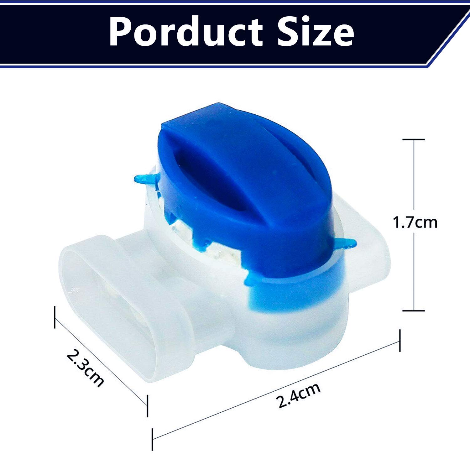 Buy UniFine 25 Pack Cable Connector Electrical Wire Connectors Resin Filled 2214AWG Waterproof