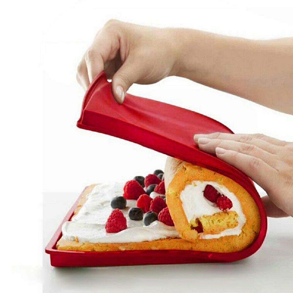 Guaranteed Non-Stick Swiss Roll Silicone Mould Oven Safe Baking Tray Cake Mold