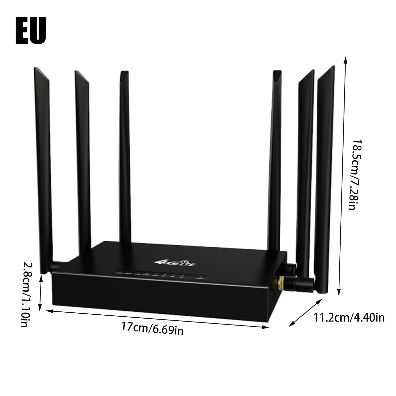 Routeur WiFi Haut Débit, Routeur Intelligent Internet sans Fil,Routeur Satellite Haut Débit Illimité - Routeur WiFi Plug Play pour Ordinateur Portable Et Téléphone Fonctionnant dans Le Désert,