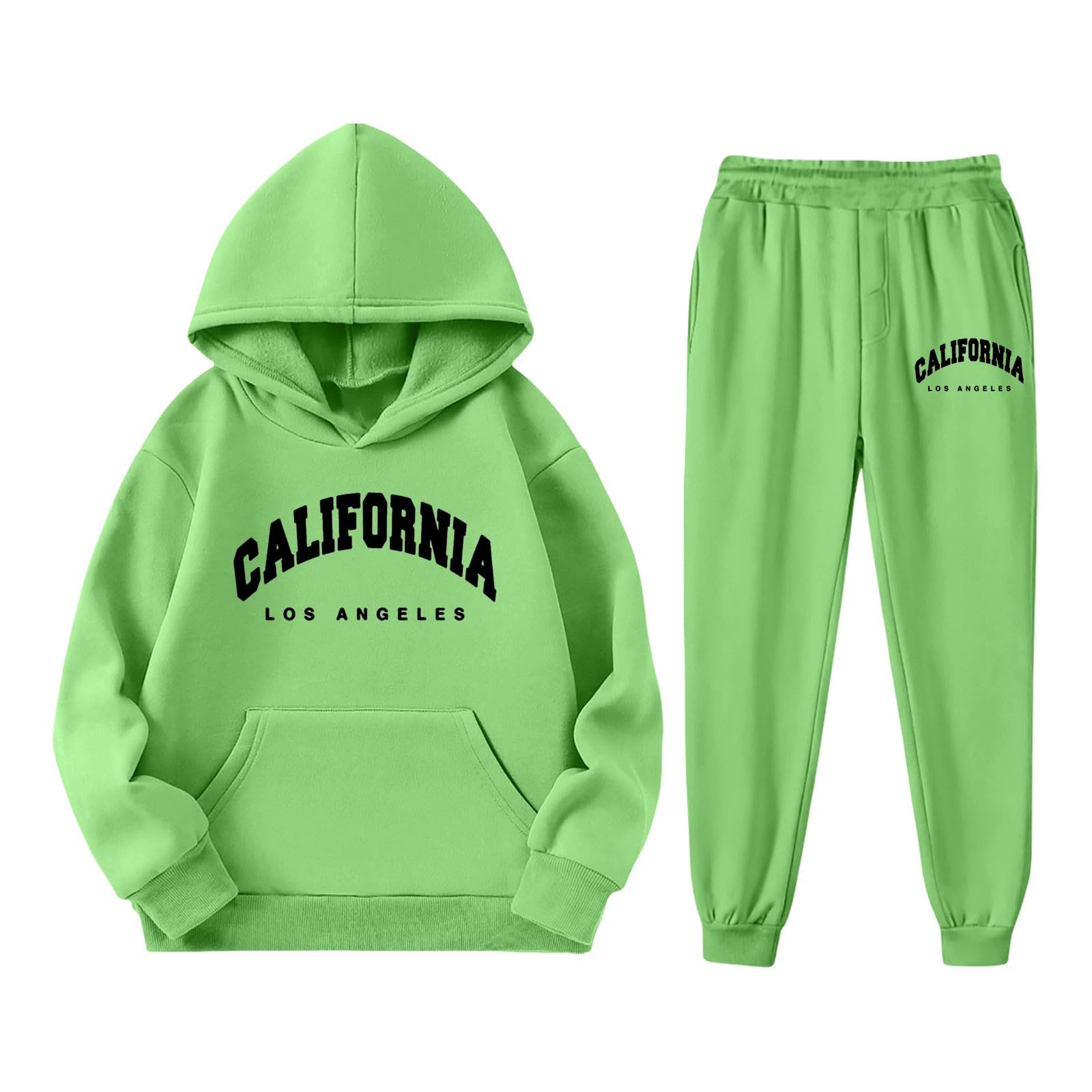 Tenue Fille, Sweat À Capuche Et Sweat-Shirt À Manches Longues pour Filles avec Imprimé Lettre, Parfait pour Les Tenues Décontractées Et Les Activités De Plein A, Coupe Slim Fit Élégante