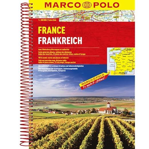 MARCO POLO Reiseatlas Frankreich 1:300.000