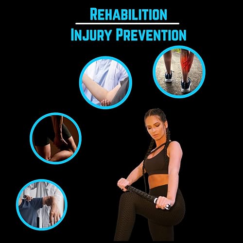 Miniatura 2 de NuRich Rodillo muscular y barra de masaje de liberación de punto gatillo miofascial para atletas, entrenadores o gimnasios para ayudar a desenrollar