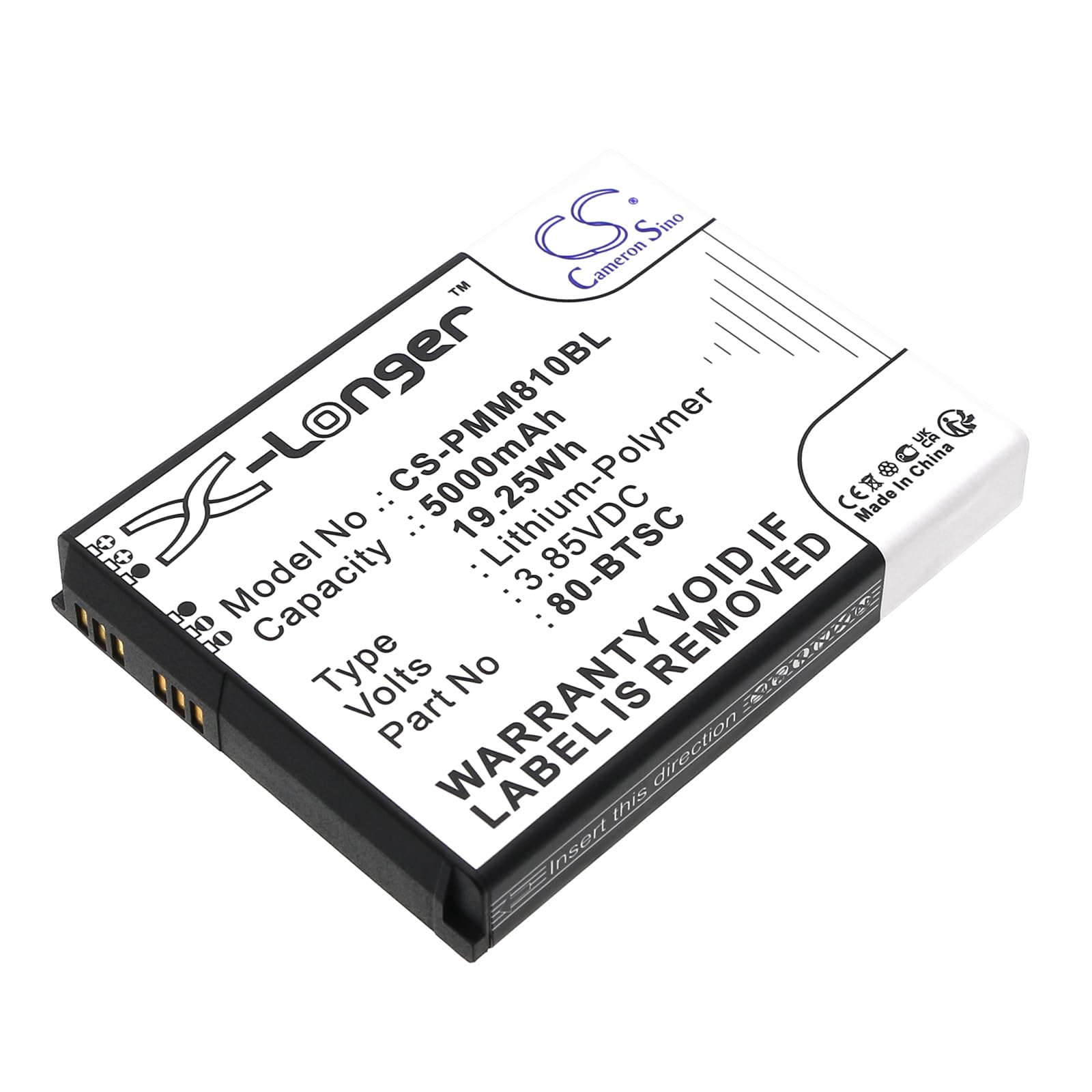 TCTK Akku 5000mAh Kompatibel mit [Point Mobile] PM80 Ersetzt 80-BTEC, 80-BTSC