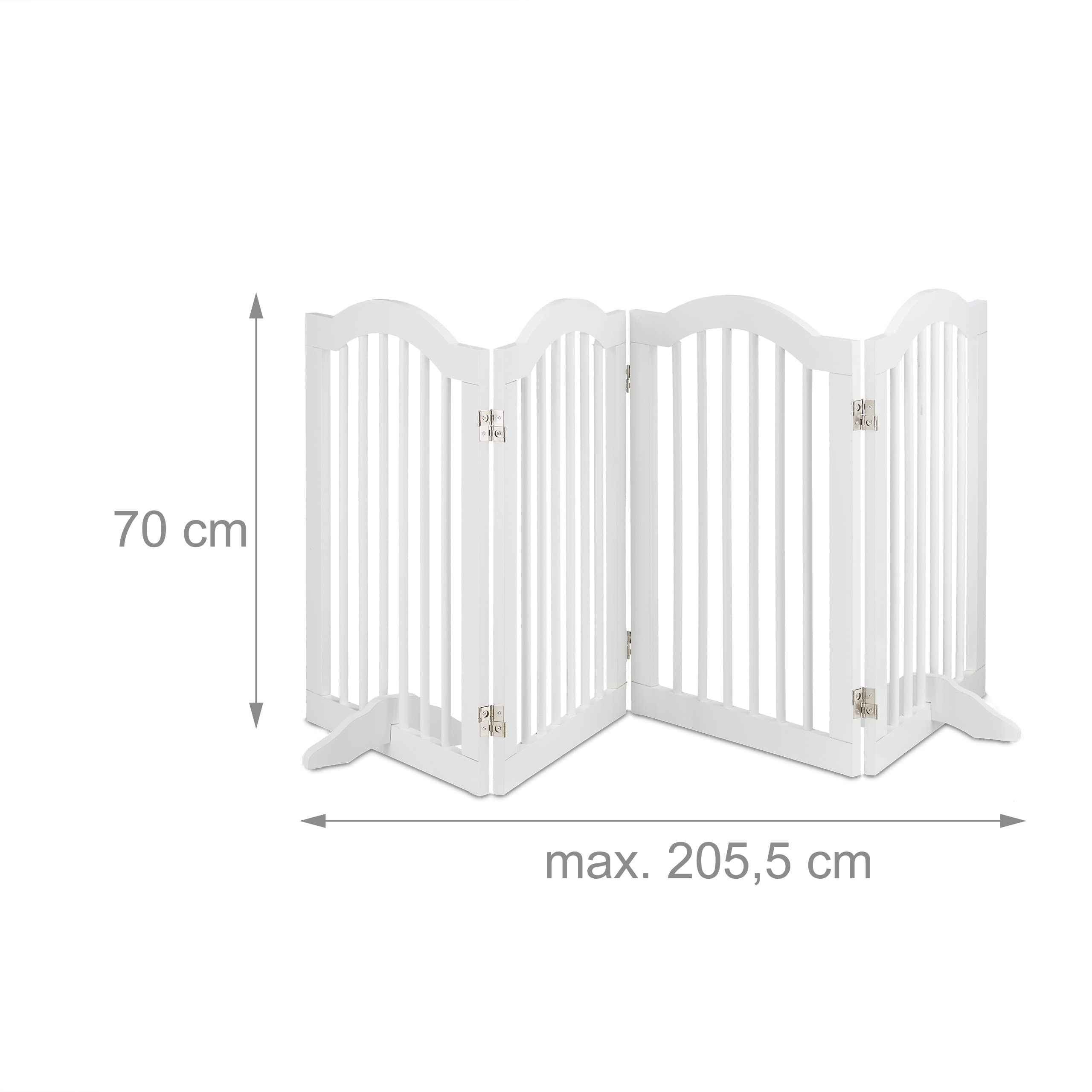 Cancelletto Per Bambini E Cani - Barriera Di Sicurezza Regolabile 70x154cm Con Porta - Foto 7