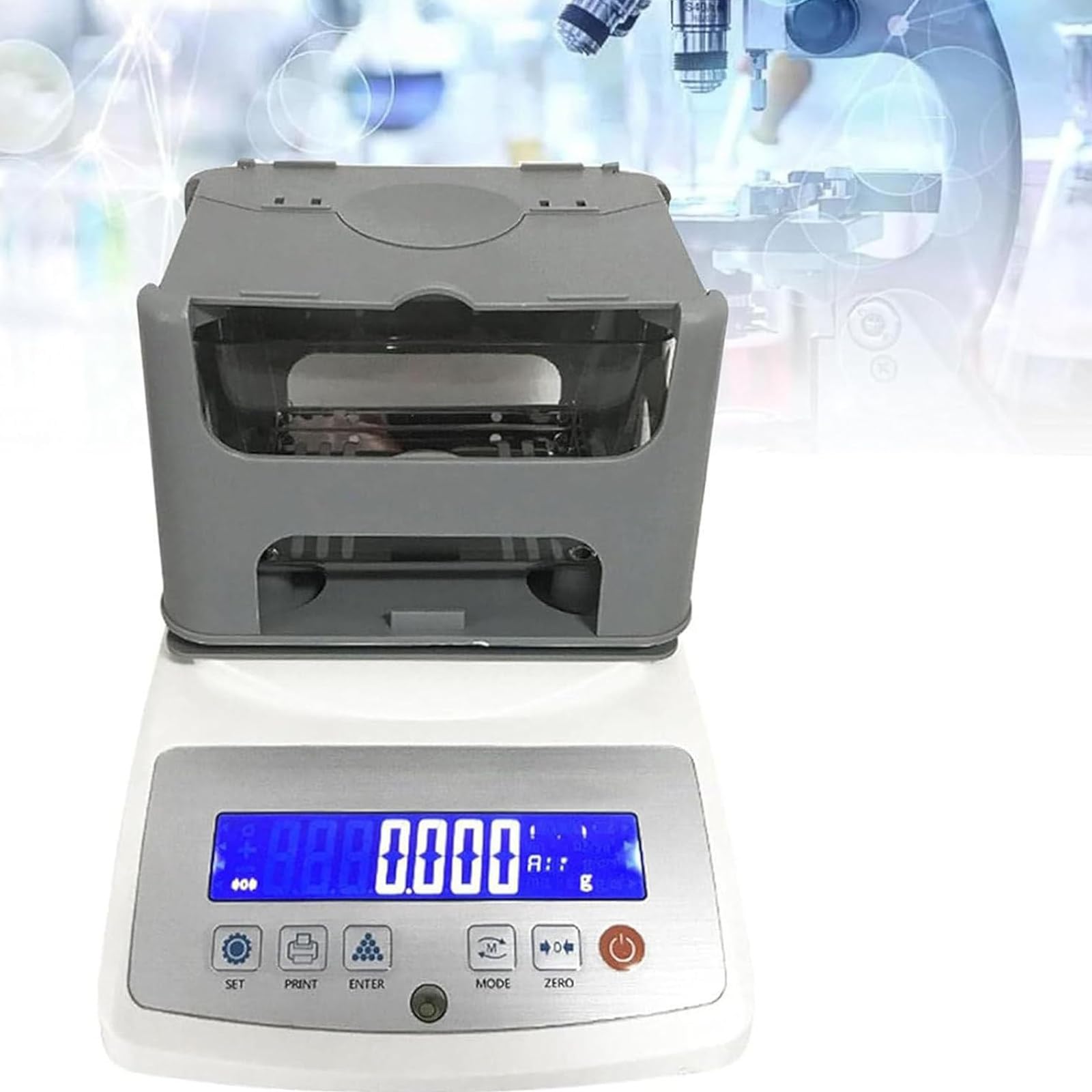 Densimetro digitale ad alta precisione, tester di densità solida 0.001g/cm3, gravimetro per test di densità di granuli di plastica e gomma, strumento portatile