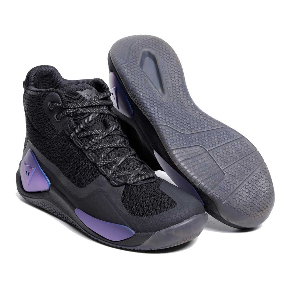 Dainese - Atipica Air 2 Anniversario Shoes, Sommer Motorradschuhe, Mesh Gewebe, Schützende Verstärkungen, Groundtrax Asymmetrische Sohlen, Schuhe Für Herren, Schwarz/Iridescent, 41