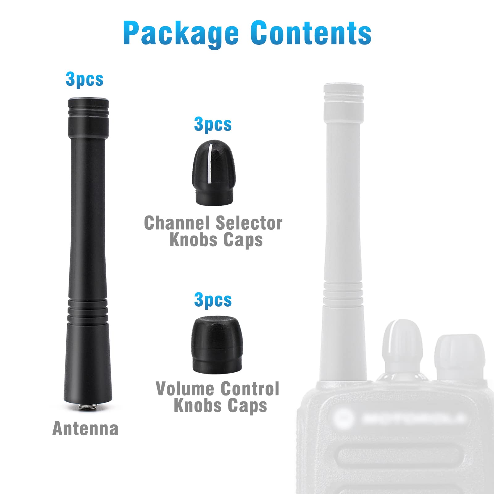 Qiilu Bouton De Sélection De Canal 10 Paires De Boutons De Volume De