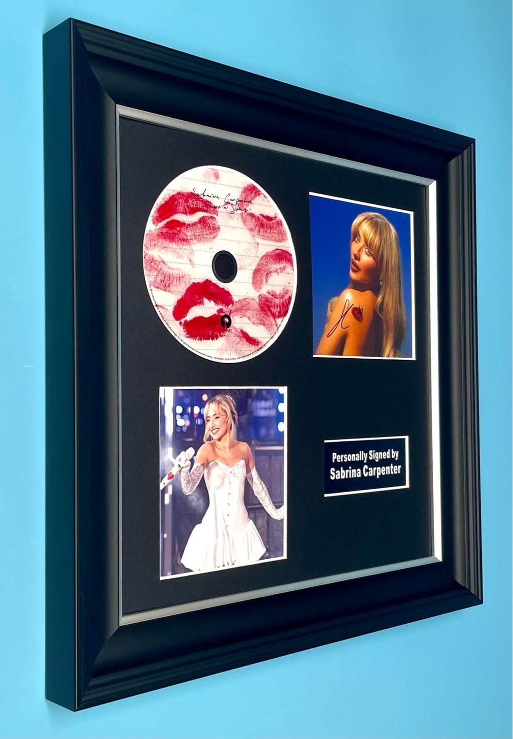 Amazon.com: Sabrina Carpenter Signed Photo & CD In Luxury Handmade