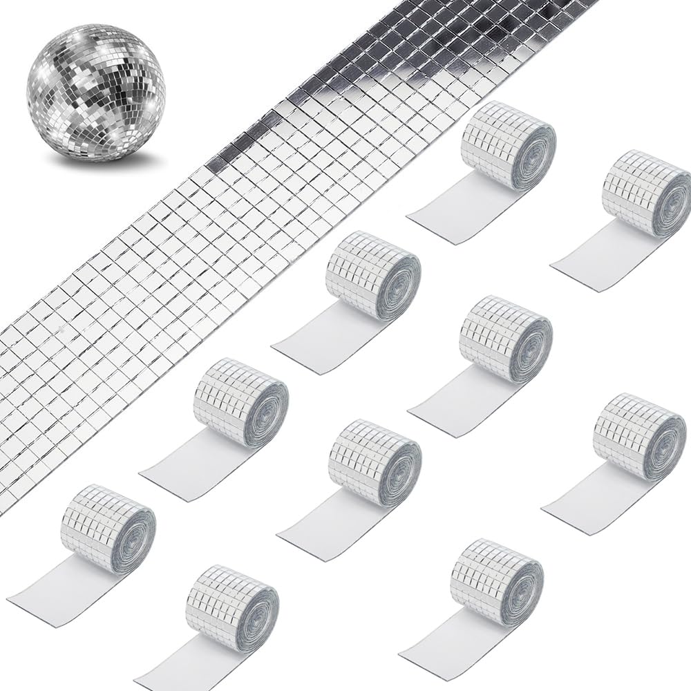 16000 Pezzi Piastrelle a Mosaico Autoadesive Specchi,tessere mosaico a specchio quadrato per Decorazioni Artigianali Fai Da Te - 5 X 5 mm