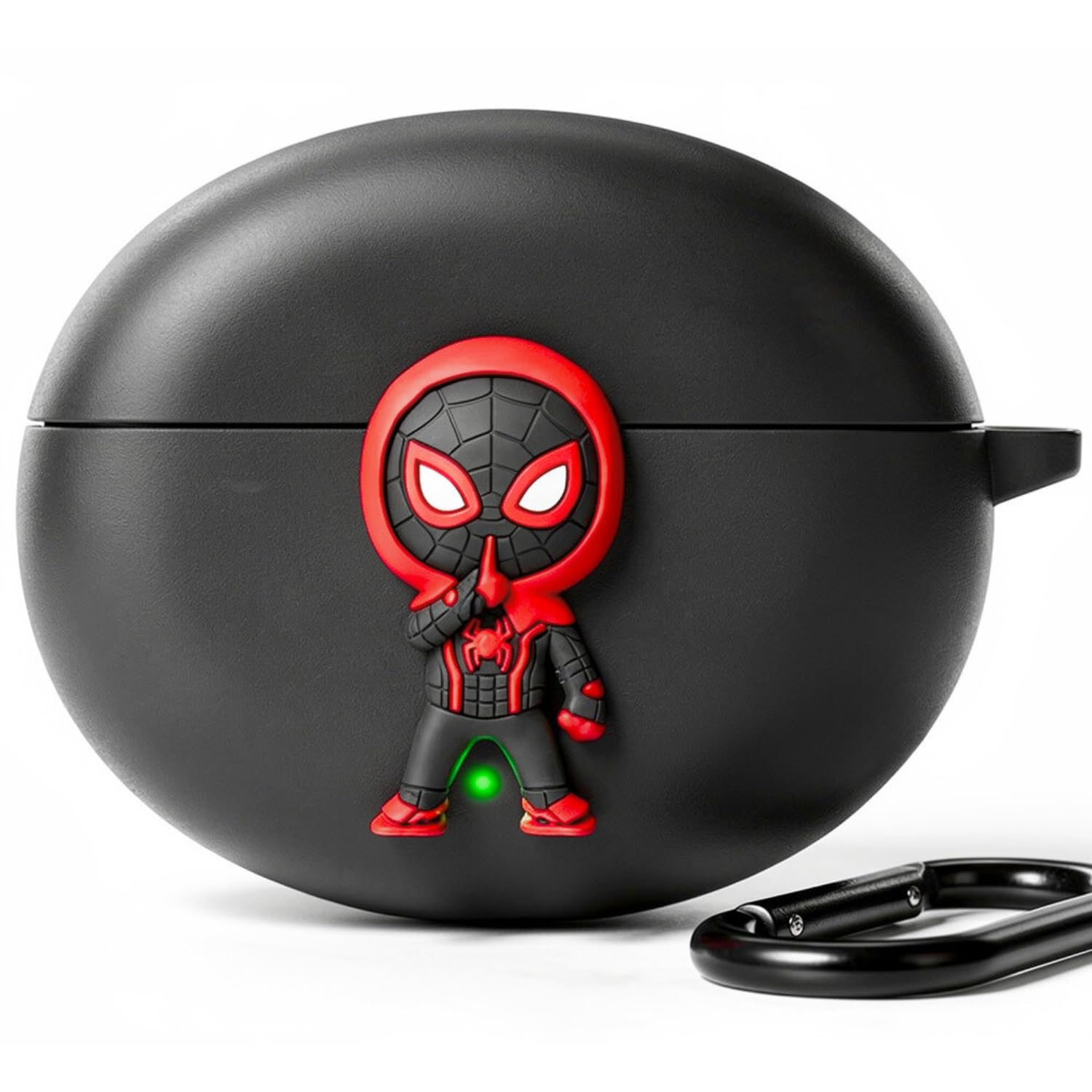 Kapture Soft Silicone Case Compatible with oneplus nord Buds 3/3 pro case, oneplus nord Buds 3/3 pro case Cover with Hook, Cover with Silicone 360° Protection, Shockproof (Spiderman)