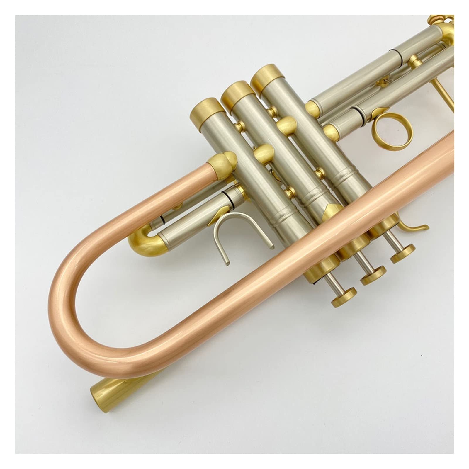 Trompetas para Estudiantes Principiantes Trompeta Instrumento Musical Bronce Fosforado Cepillado Amplifica La Calidad Y La Trompeta Gruesa