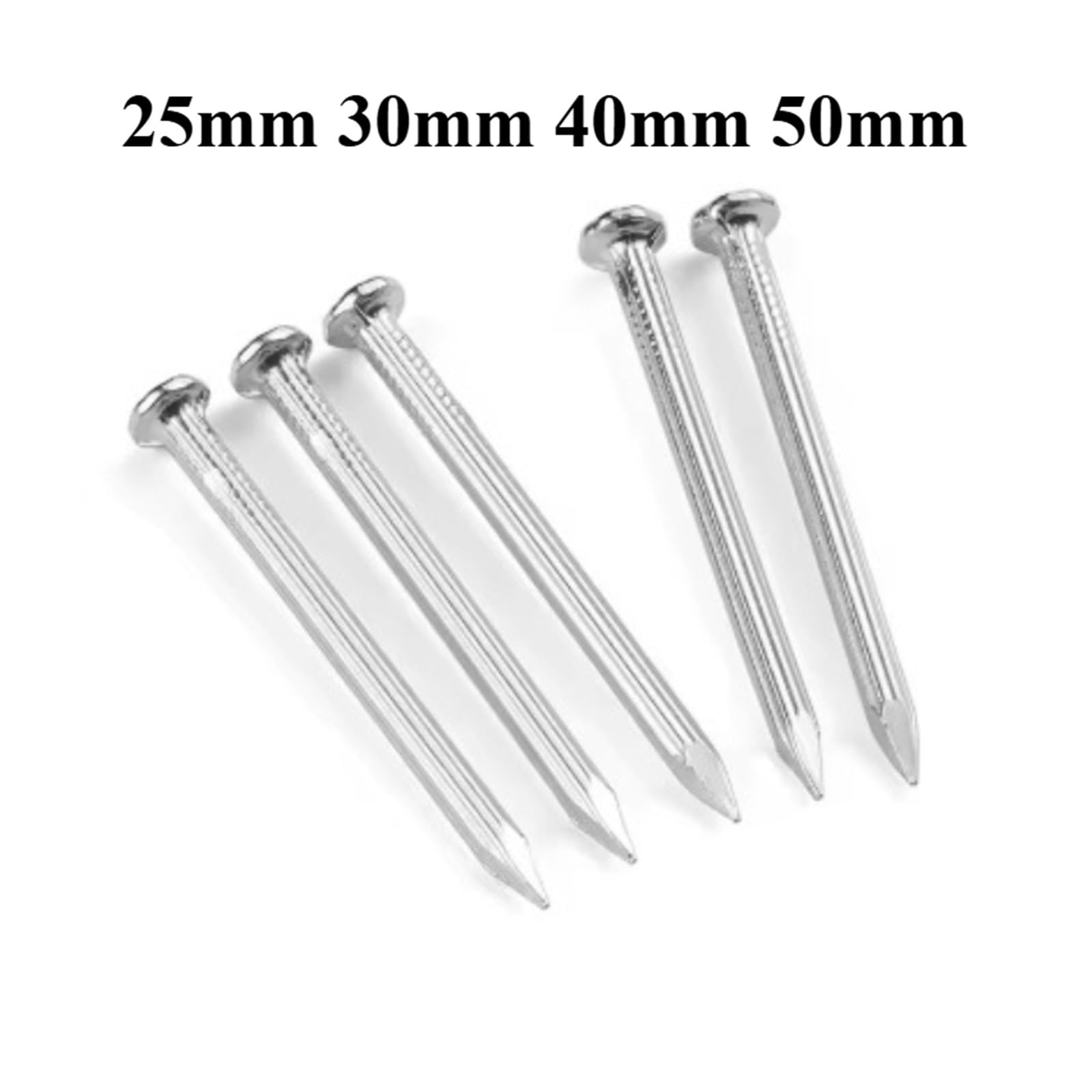 Clavos De Acero Y Cemento Adecuados for Paredes De Hormigón, Tableros De Madera Y Muebles, Disponibles En Tamaños De 25 Mm, 30 Mm, 40 Mm Y 50 Mm.(25mm 40pcs)