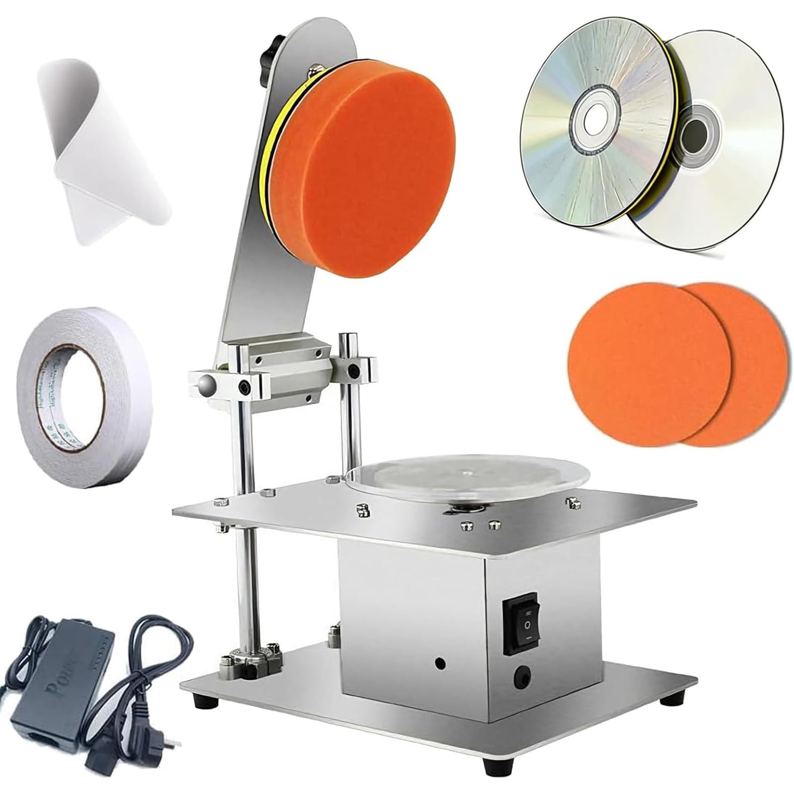 200W Disc Polierer CD DVD Reparatur Schleifmaschine Kratzer Entferner & Datenwiederherstellung Werkzeug für Disc Restaurierung